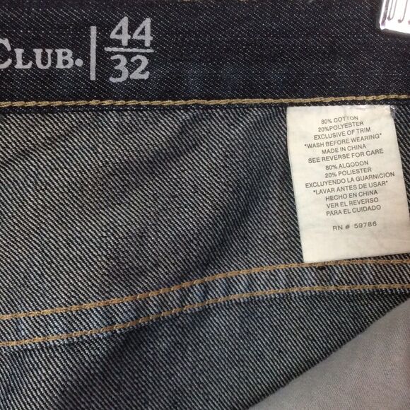 Beverly Hills Polo Club Jeans Men's Size 44 x 32 Dark Wash Denim Pockets Logo - Picture 6 of 12